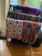 img 1 attached to Organize Your Linens In Style With Hoobro'S 3-Tier Blanket Rack Stand With Storage Shelf review by Brandon Woods