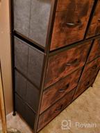 img 1 attached to YITAHOME 9 Drawer Dresser: Sturdy Steel Frame, Wooden Top & Easy Pull Suede Bins For Bedroom, Living Room, Hallway, Closets & Nursery Storage review by Brittany Harris