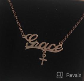 img 5 attached to 🎀 Personalized Girls' Necklace by CLY Jewelry: Customizable Necklaces & Pendants