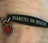 img 1 attached to 💉 Pre-Engraved Simple Medical Bracelet for Girls and Boys with Diabetes - Linnalove Jewelry review by Jazz Rajasingam