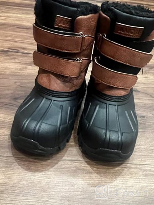 img 1 attached to 🌨️ Outdoor Winter Boys' Shoes: Amoji Lining Boots with Excellent Insulation review by Travis Garron