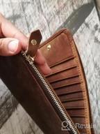 img 1 attached to 🧳 Jack&Chris Slim Leather Zipper Card Wallet MBNM026 for Credit Card Organization and Storage review by Byron Lucas