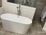 img 1 attached to FerdY Shangri-La 67" - Classic Oval Shape Freestanding Soaking Bathtub With Chrome Drain And Slotted Overflow review by Brad Collins