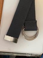 img 1 attached to Gelante Canvas Silver Military Women 2052 BLack Men's Accessories in Belts review by James Mangum