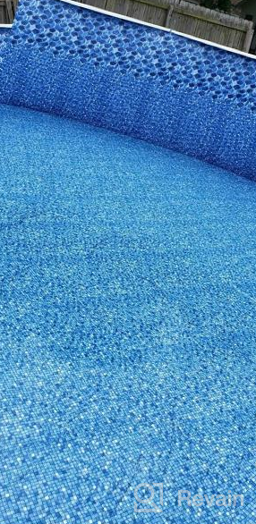 img 1 attached to Swirl Tile Overlap Liner For 21-Foot Round Above-Ground Pools With Steel Siding - Available In 48 Or 52-Inch Wall Heights, 20 Gauge Virgin Vinyl Material, And Designed For Maximum Durability review by Cody Howard