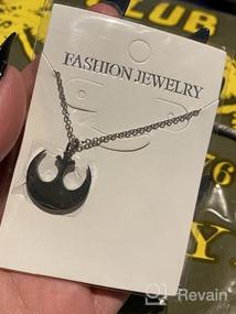 img 6 attached to Anlive Star Wars Necklace Keychain - I Love You to The Death Star and Back