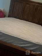 img 1 attached to Stay Cool And Comfortable With GRT Bamboo Full Size Mattress Pad Cover - Thick, Quilted, And Breathable review by Faten Teller