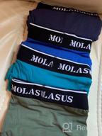 img 1 attached to Cotton Comfort And Flexibility: Molasus Men'S Stretch Trunks Underwear With Tagless Design And Pack Of 5 review by Matt Tbone