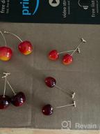 img 1 attached to Set of 4 Lifelike 3D Red Cherry Dangle Drop Earrings - Assorted Cute Fruit Charms for Sweet Jewelry; Ideal for Women, Girls, and Kids review by Janet Baker