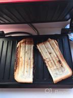 img 1 attached to Sandwich maker Kitfort KT-1609 Panini Maker, red review by Edyta Krawczyk ᠌