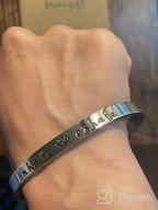 img 1 attached to Awegift Inspirational Mother and Daughter Jewelry Cuff Bracelet: A Perfect Gift 💝 for Women, Teen Girls, and Granddaughters on Mother's Day, Birthdays, Christmas and More! review by Isaac Ismail