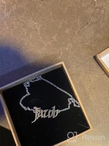 img 6 attached to Personalize Your Style with 💍 CLY Jewelry's Sterling Silver Custom Name Pendant