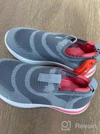img 1 attached to 👧 Engtoy Kids Slip-on Sneakers: Lightweight Athletic Shoes for Boys & Girls - Comfortable, Stylish & Easy to Put on! Perfect for Walking & Running (Toddler/Little Kid/Big Kid) review by Matthew Henderson