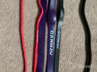 img 1 attached to Get Fit Now With CANWAY Pull Up Assistance Bands - Resistance Band Set For Powerlifting, Training & More! review by Delos Rodeo