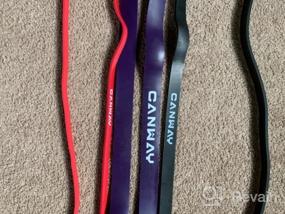 img 8 attached to Get Fit Now With CANWAY Pull Up Assistance Bands - Resistance Band Set For Powerlifting, Training & More!