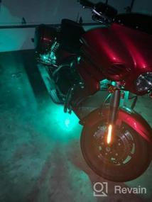 img 5 attached to Усильте свою поездку с комплектом светодиодного акцентного освещения OPT7 Aura для мотоциклов — яркие многоцветные RGB-подсветки с дистанционным управлением и переключателем, идеально подходящие для круизеров!