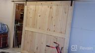 img 1 attached to WINSOON Double Door Sliding Barn Door Hardware Kit With 10Ft Track For Interior And Exterior Doors, Kitchen Cabinets, And Hallways. review by Aaron Leburu