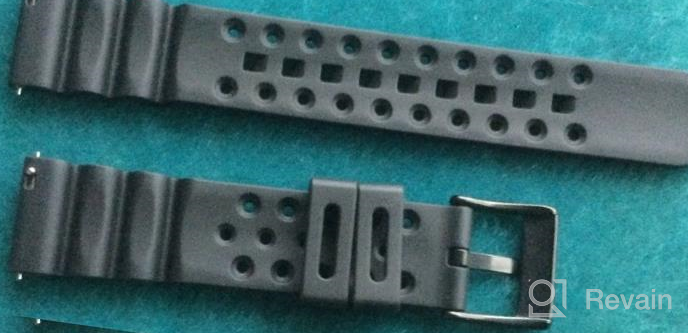 img 1 attached to 18Mm 20Mm 22Mm 24Mm WOCCI Ventilated FKM Rubber Watch Bands - Quick Release, Stainless Steel Buckle For Diving Watches (Not Silicone) review by Drew Springer