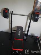 img 1 attached to Boost Your Fitness Routine: OppsDecor Adjustable Weight Bench With Barbell Rack For Home Gym Strength Training review by William Turner