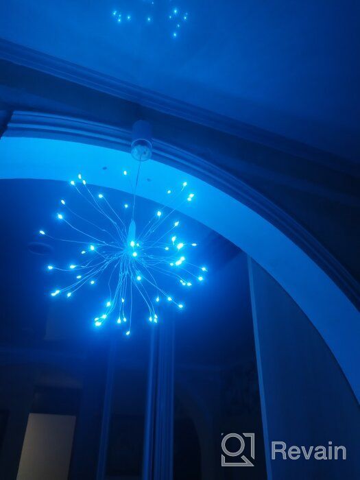 img 2 attached to Luazon Lighting Christmas figure "Salute", AA*4 (not included), 120 LED, blue-white review by Agata Wydra ᠌