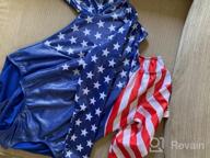 img 1 attached to BAOHULU Patriotic Sparkle Red And Blue Gymnastics Leotards For Toddlers - Athletic Dancewear review by Eric Rose