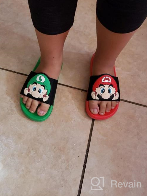 img 1 attached to Super Mario Mismatch Boys' Sandals: Nintendo-Themed Footwear at its Finest review by Chris Russell