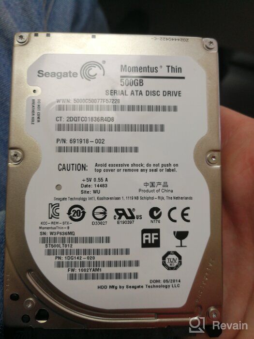 img 1 attached to 💽 Seagate ST500LT012 500GB 2.5" Internal Hard Drive - Momentus Thin review by Taufik Mohd Ghazali ᠌