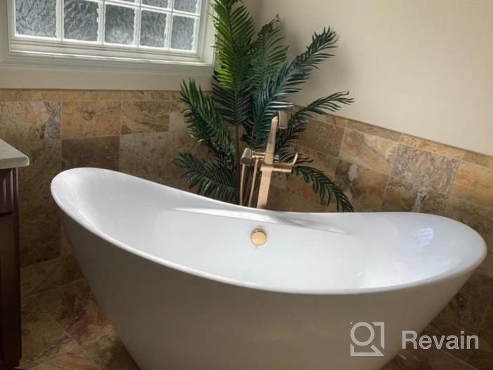 img 1 attached to FerdY Boracay 67: The Perfect Acrylic Freestanding Bathtub With Contemporary Design, Brushed Nickel Drain, Slotted Overflow, And CUPC Certification review by Justin Cage