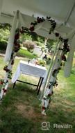 img 1 attached to Red 6Ft Artificial Rose Vine Garland - Perfect For Wedding, Home & Garden Decoration! review by Rafael Lee
