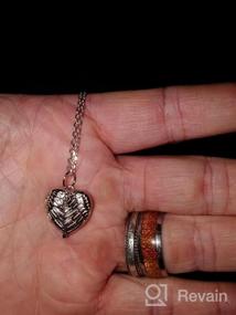 img 7 attached to SILVERCUTE Индивидуальное ожерелье с фотографией для женщин - Стерлинговое серебро / 18-каратное позолоченное изображение Медальон Сердце / Кулон со льдом, длина 18-30 дюймов