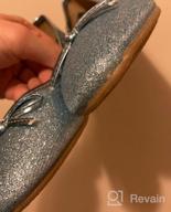 img 1 attached to FITORY Glitter Ballet Shoes for Little Girls, Size 12-13.5 review by John Cox