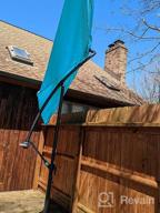 img 1 attached to 10FT Patio Offset Umbrella - Large Hanging Market Umbrella With Crank, Cross Bar & UV Protection For Backyard/Garden review by Pradeep Dhimal