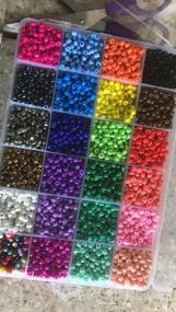 img 7 attached to EuTengHao 8400 шт. 4 мм 24 цвета многоцветный стеклянный бисер комплект для DIY браслет ожерелья ювелирные изделия поставки с двумя хрустальными струнами