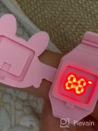 img 1 attached to Cute Digital Girls Watch 👧 with Silicone Band and Clamshell Design review by Morgan Davis