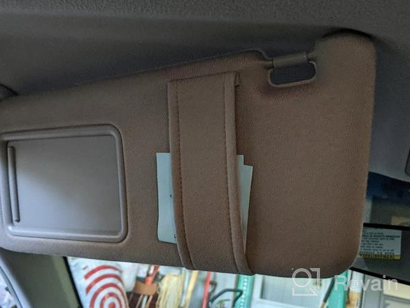 img 1 attached to 2007-2011 Toyota Camry & Camry Hybrid Left/Right Sun Visor Replacement (Beige) Without Sunroof - Pair review by Will Micheals