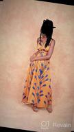 картинка 1 прикреплена к отзыву Boho African Chic: женское плиссированное макси-платье Vimoisa с цветочным принтом и многосторонним V-образным вырезом от Jackie Shallenberger