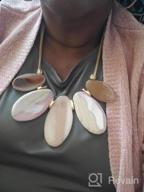 img 1 attached to Women'S Vintage Geometric Acrylic Pendant Necklace - FAMARINE Chunky Collar Bib Statement Jewelry review by Eric Amiradaki