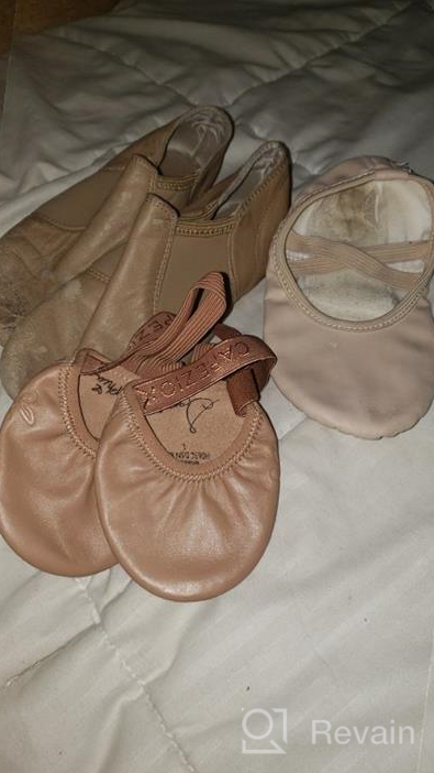 img 1 attached to Capezio Turning Pointe Ballet X-Large Shoes for Girls - Athletic review by Stephanie Burgos