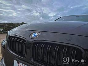 img 5 attached to BMW 3 Series F30 F31 2012-2018 Передняя решетка радиатора Решетка радиатора Двойные ламели Gloss Black Zealhot F30