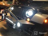 img 1 attached to Upgrade Your Jeep With LEDKINGDOMUS Rear Bumper: Fits 07-18 Wrangler JK And Unlimited With LED Lights And Hitch Receiver In Textured Black review by Michael Cox