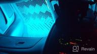 img 1 attached to OPT7 Aura Interior Car Lights LED Strip Kit-16+ Smart-Color, Soundsync, Door Assist, Show Patterns, And Remote-Accent Underdash Footwell Floor, 6Pc Single Row review by John Roby