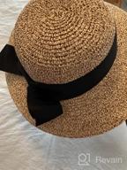 img 1 attached to Packable Large Brim Straw Sun Hat For Women With UV Protection - Ideal Women'S Sun Hat For Outdoor Activities review by Jake Solorzano