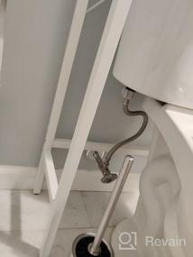 img 5 attached to Увеличьте пространство в ванной комнате с 4-ярусным шкафом для хранения над унитазом YITAHOME - белый