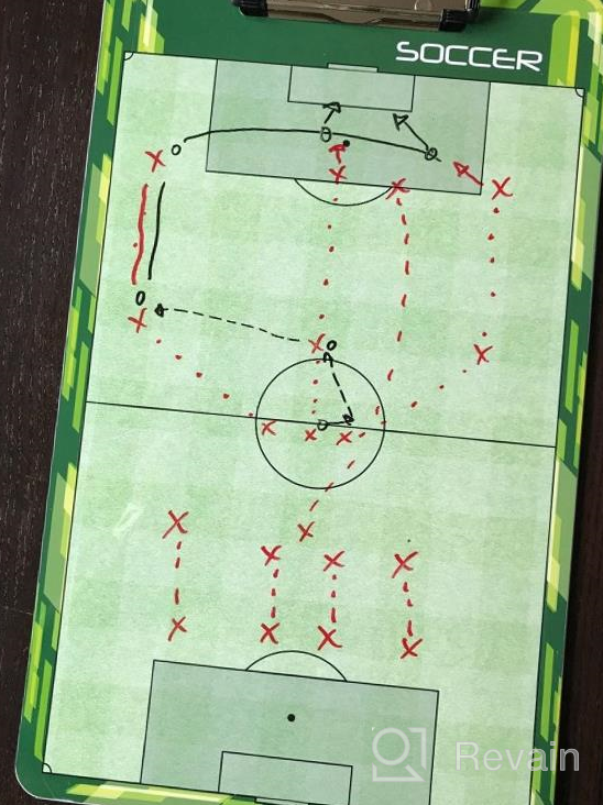 img 1 attached to GoSports Dry Erase Coaches Board With 2 Markers - Whiteboard For Training & Strategy Sessions review by Mike Pettigrew