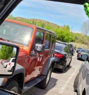 img 1 attached to 2 Pack JOYTUTUS Grab Handles For Jeep Wrangler 1997-2023 & Gladiator - 3 Straps Design, Black review by David Guliford