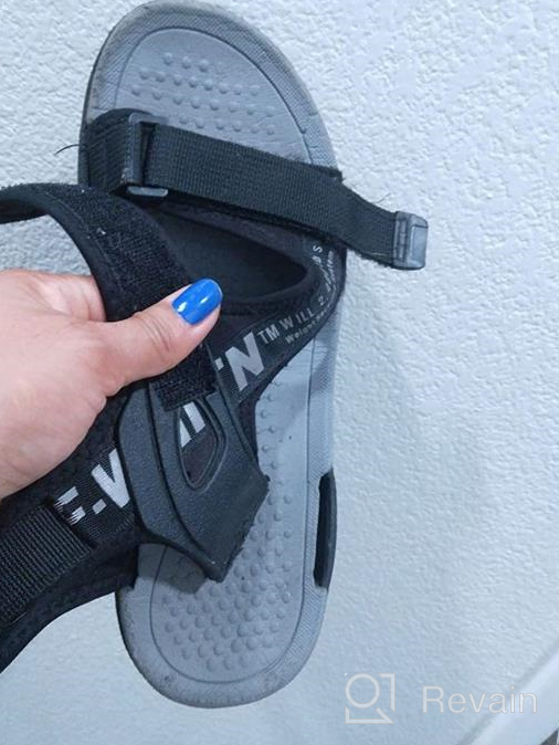 img 1 attached to Adjustable Strap Sport Sandals for Boys - 👦 Perfect for Outdoor Hiking and Water Activities, by Shadowfax review by Ronald Lunn