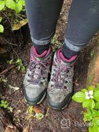 img 1 attached to Sleek And Waterproof: Foxelli Women'S Suede Leather Hiking Boots For Comfortable Trekking review by Justin Smith
