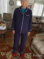 img 1 attached to Women'S 100% Cotton Jersey Boyfriend Pajama Set From PajamaGram review by Melinda Raley
