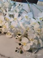 img 1 attached to 4PCS 38 Inch Artificial Butterfly Orchid Branches For Home Decor - White review by Tim Wheeler