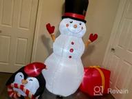 img 1 attached to 6 FT Inflatable Santa With LED Lights - Perfect Christmas Decorations For Outdoor Yard, Garden, Patio & Lawn Party! review by Rudy Barron